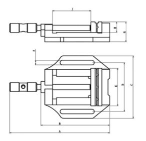 HARLİNGEN 75 mm Matkap Mengenesi
